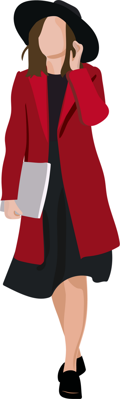 Woman in Red Blazer